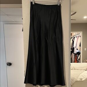 Reformation Black A-Line Skirt